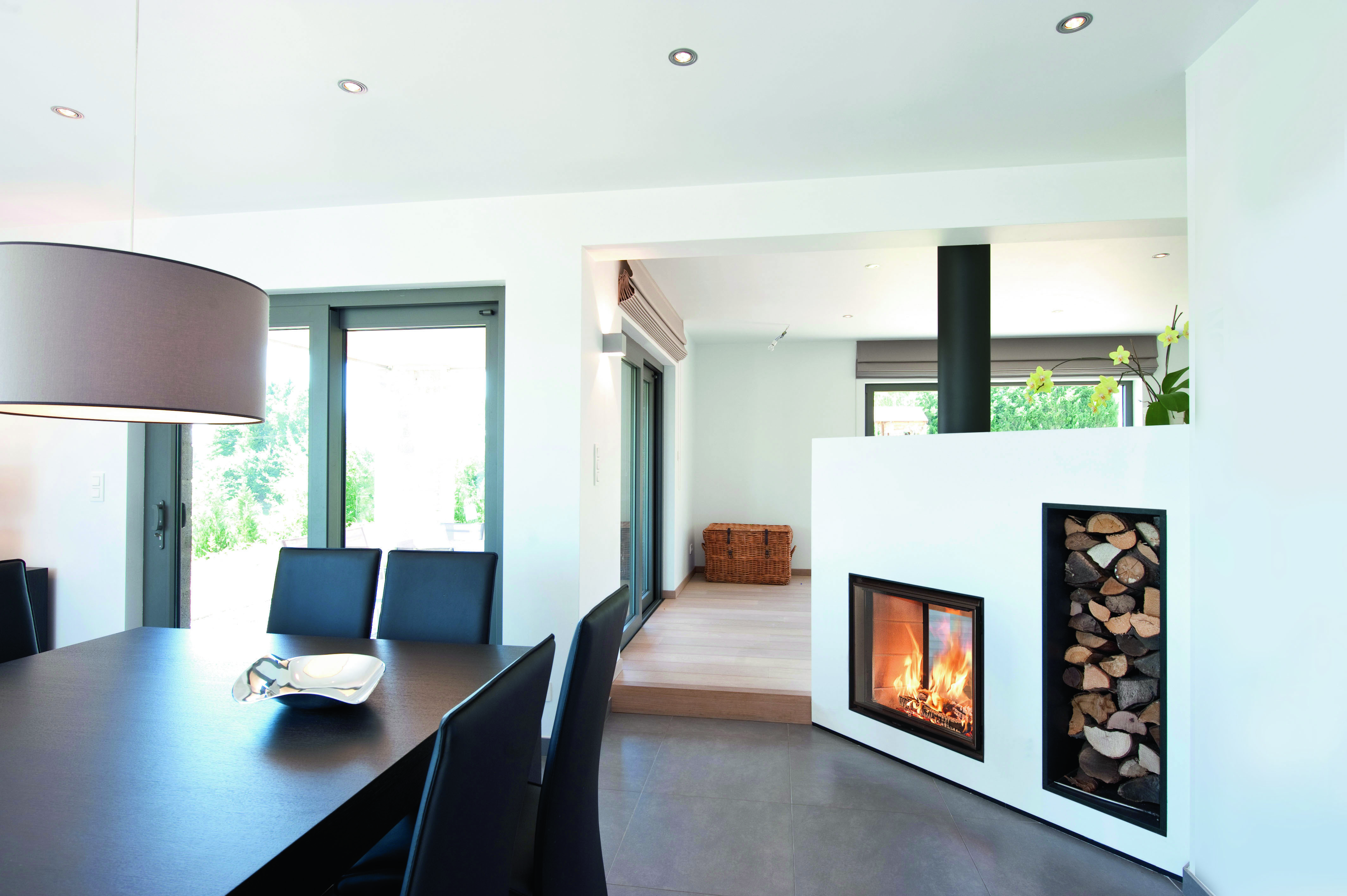 Photo Built-in woodfireplaces